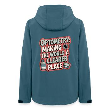 Optometry Making the World A Clearer Eye Doctor - Women’s Recycled Softshell Jacket by Stanley/Stella - stargazer - Back - AI Model Female 172 light (172cm)