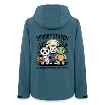 Halloween Spooky Season – Cute Monster Crew - Women’s Recycled Softshell Jacket by Stanley/Stella - stargazer - Back - AI Model Female 172 light (172cm)