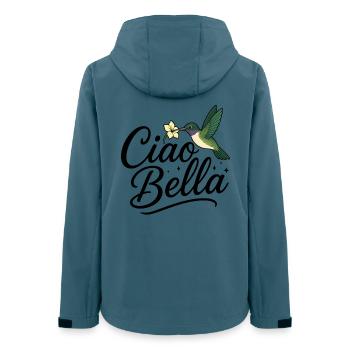 Ciao Bella - Frauen Recycelte Softshelljacke von Stanley/Stella - Dunkles Petrol - Hinten - AI Model Female 172 light (172cm)