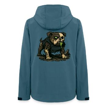 Groggy Zombie Mops mit grünem Sabber - Frauen Recycelte Softshelljacke von Stanley/Stella - Dunkles Petrol - Hinten - AI Model Female 172 light (172cm)