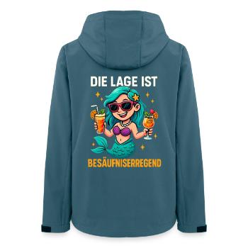 Die Lage Ist Besäufniserregend Meerjungfrau - Frauen Recycelte Softshelljacke von Stanley/Stella - Dunkles Petrol - Hinten - AI Model Female 172 light (172cm)