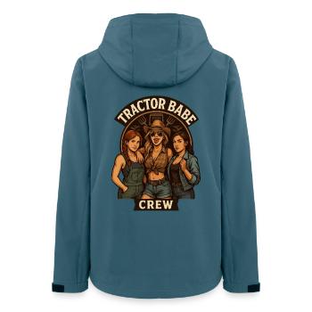 Équipe de Tracteurs Femmes Fermières Fierté - Veste softshell femme recyclée Stanley/Stella - bleu pétrole foncé - Dos - AI Model Female 172 light (172cm)