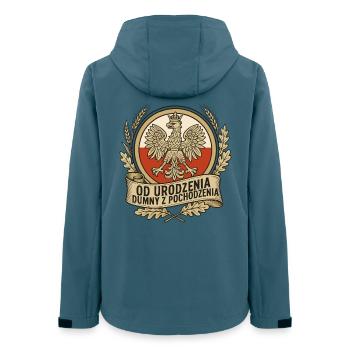 Born Proud Polish Eagle Emblem - Women’s Recycled Softshell Jacket by Stanley/Stella - stargazer - Back - AI Model Female 172 light (172cm)