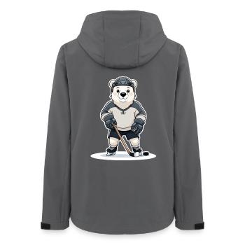 Polarer Eishockey Bär im Trikot - Veste softshell femme recyclée Stanley/Stella - charbon - Dos - AI Model Female 172 light (172cm)