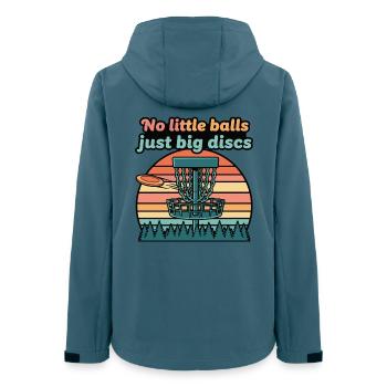 Pas de petites balles, juste de gros disques, drôle de disc golf - Veste softshell femme recyclée Stanley/Stella - bleu pétrole foncé - Dos - AI Model Female 172 light (172cm)