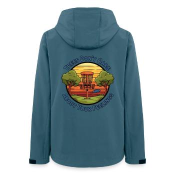 Trees Dont Care About Your Feelings Funny Disc - Women’s Recycled Softshell Jacket by Stanley/Stella - stargazer - Back - AI Model Female 172 light (172cm)