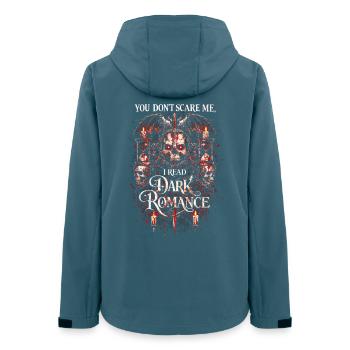 Romance sombre Booktok Tu ne me fais pas peur - Veste softshell femme recyclée Stanley/Stella - bleu pétrole foncé - Dos - AI Model Female 172 light (172cm)