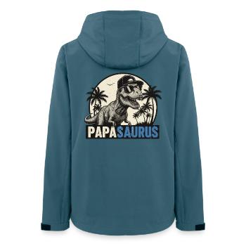 Papasaurus – Cool T-Rex Father Design - Veste softshell femme recyclée Stanley/Stella - bleu pétrole foncé - Dos - AI Model Female 172 light (172cm)