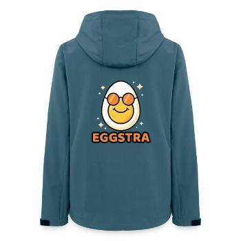 EGGSTRA Chill Mode Ei mit Sonnenbrille Ostern  - Frauen Recycelte Softshelljacke von Stanley/Stella - Dunkles Petrol - Hinten - AI Model Female 172 light (172cm)