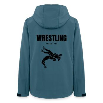 WRESTLING FREESTYLE – MORE THAN A SPORT - Women’s Recycled Softshell Jacket by Stanley/Stella - stargazer - Back - AI Model Female 172 light (172cm)