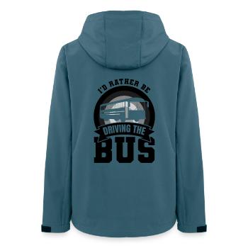 Bus Driver Joke - Women’s Recycled Softshell Jacket by Stanley/Stella - stargazer - Back - AI Model Female 172 light (172cm)