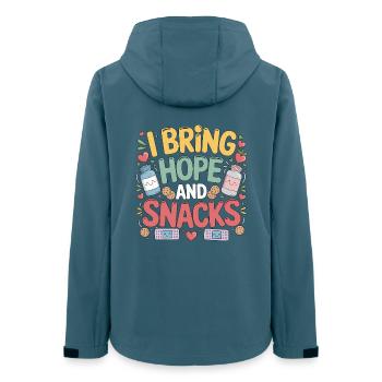 Oncology Nurse I Bring Hope And Hospital Nurse - Frauen Recycelte Softshelljacke von Stanley/Stella - Dunkles Petrol - Hinten - AI Model Female 172 light (172cm)