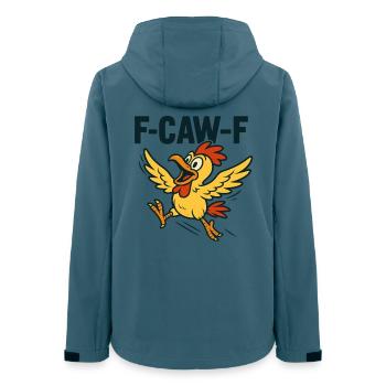 F-CAW-F | Funny duck in stress - Women’s Recycled Softshell Jacket by Stanley/Stella - stargazer - Back - AI Model Female 172 light (172cm)