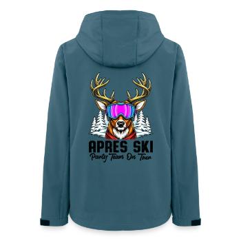 Apres Ski Party Team On Tour - Women’s Recycled Softshell Jacket by Stanley/Stella - stargazer - Back - AI Model Female 172 light (172cm)