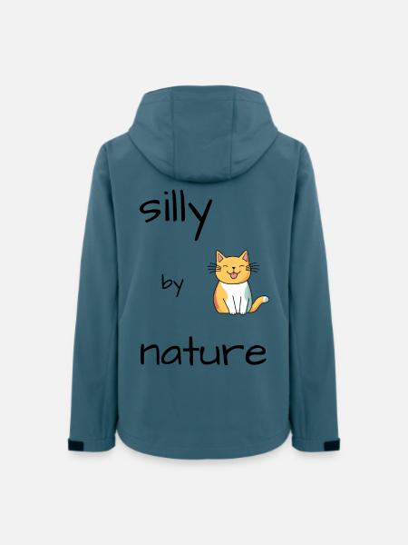 Silly Katze - Frauen Recycelte Softshelljacke von Stanley/Stella - Dunkles Petrol