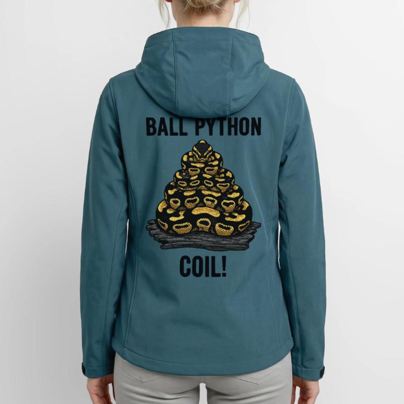 Python Royal Ball Python Coil Reptile Pyramide Veste softshell femme recyclée Stanley/Stella