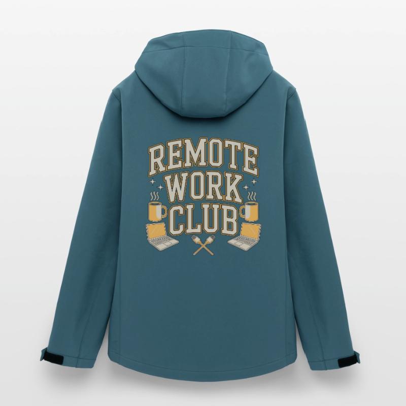 Remote Work Club Web Developer Remote Developer Frauen Recycelte Softshelljacke von Stanley/Stella