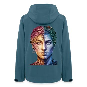 Music_is_equal - Women’s Recycled Softshell Jacket by Stanley/Stella - stargazer - Back - AI Model Female 172 light (172cm)
