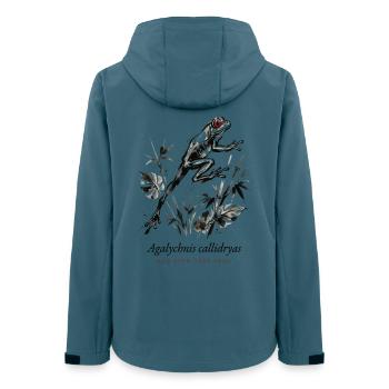 Red Eyed Tree Frog Rainforest - Women’s Recycled Softshell Jacket by Stanley/Stella - stargazer - Back - AI Model Female 172 light (172cm)