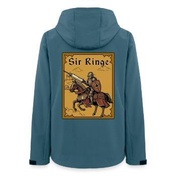 Sir Ringe Syringe Ren Faire Medieval Meme - Women’s Recycled Softshell Jacket by Stanley/Stella - stargazer - Back - AI Model Female 172 light (172cm)