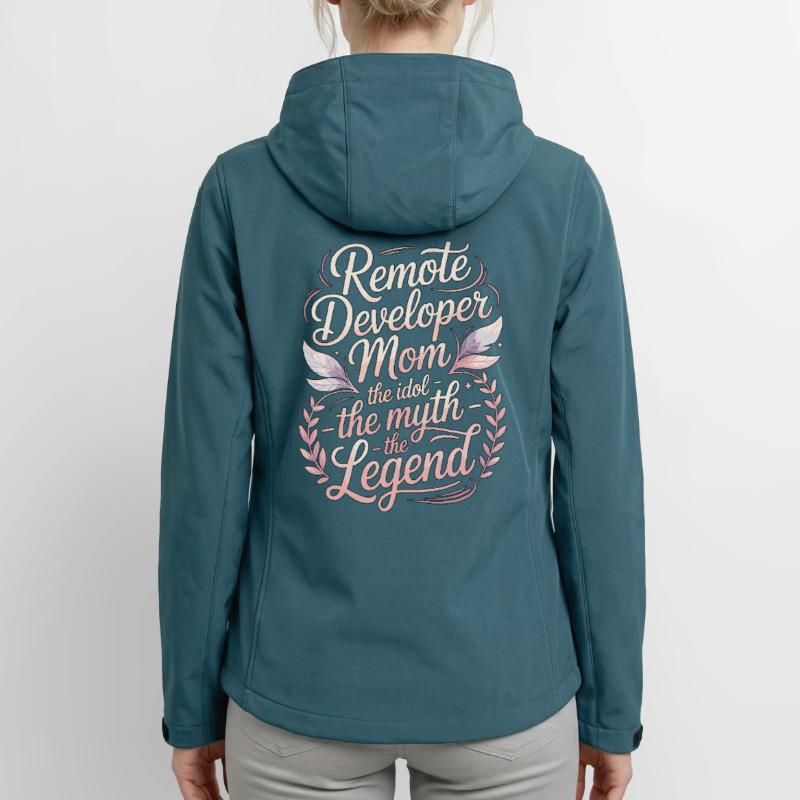 Remote Developer Mom The Idol The Remote Coder Frauen Recycelte Softshelljacke von Stanley/Stella