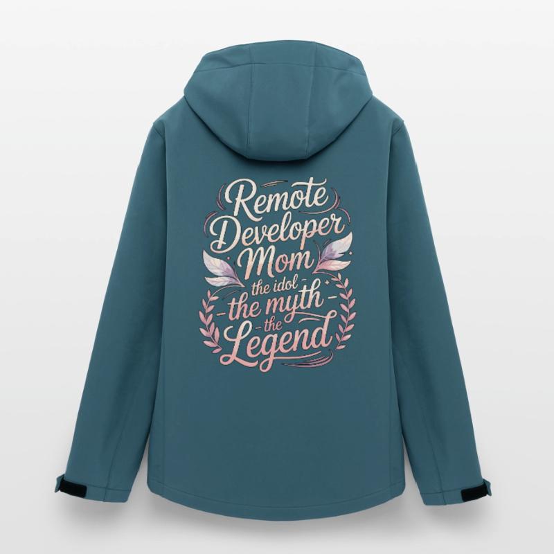 Remote Developer Mom The Idol The Remote Coder Frauen Recycelte Softshelljacke von Stanley/Stella