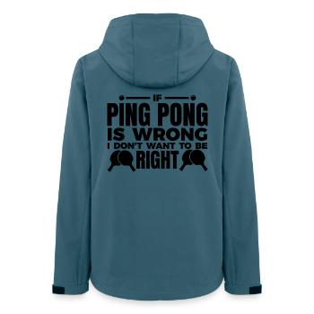 Blague sur le tennis de table - Veste softshell femme recyclée Stanley/Stella - bleu pétrole foncé - Dos - AI Model Female 172 light (172cm)