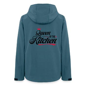 Geschenk für die beste Köchin der Welt - Frauen Recycelte Softshelljacke von Stanley/Stella - Dunkles Petrol - Hinten - AI Model Female 172 light (172cm)