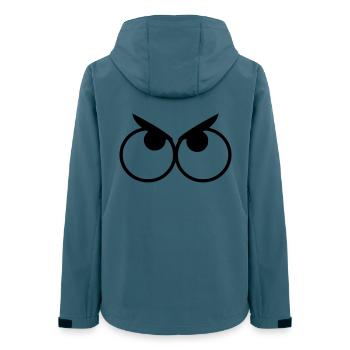 Yeux en colère avec sourcils # - Veste softshell femme recyclée Stanley/Stella - bleu pétrole foncé - Dos - AI Model Female 172 light (172cm)
