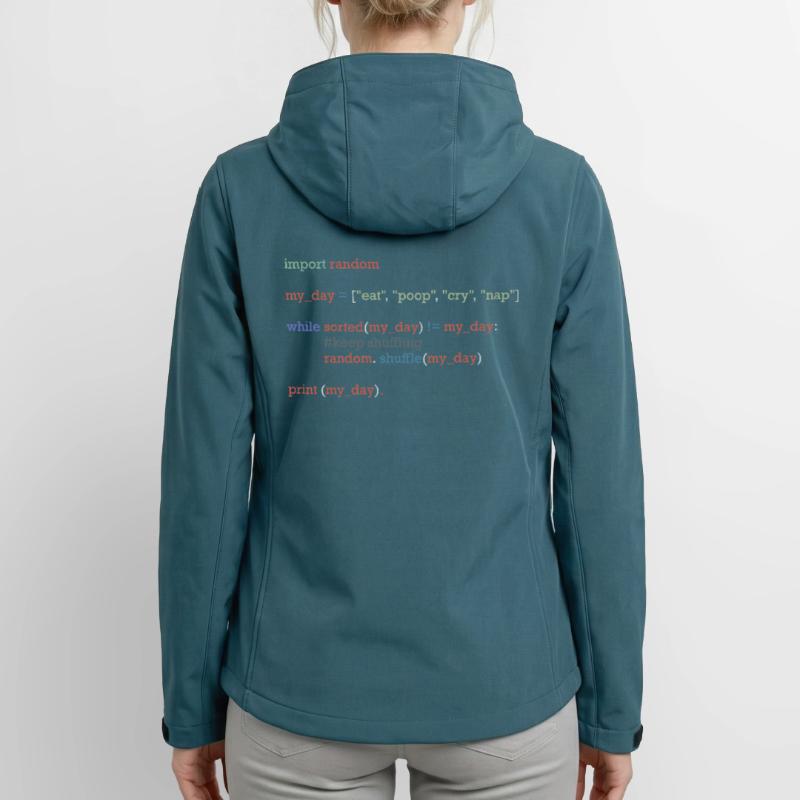 Drôle de code python sur la vie quotidienne, bébé Veste softshell femme recyclée Stanley/Stella