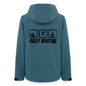 Routine quotidienne de Yogi - Veste softshell femme recyclée Stanley/Stella - bleu pétrole foncé - Dos - AI Model Female 172 light (172cm)