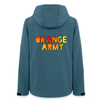 Die orange Legion für echte Fans der Niederlande # - Frauen Recycelte Softshelljacke von Stanley/Stella - Dunkles Petrol - Hinten - AI Model Female 172 light (172cm)