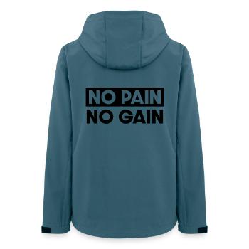 No Pain No Gain - Women’s Recycled Softshell Jacket by Stanley/Stella - stargazer - Back - AI Model Female 172 light (172cm)