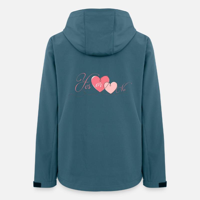 JA ODER NEIN - Frauen Recycelte Softshelljacke von Stanley/Stella - Dunkles Petrol