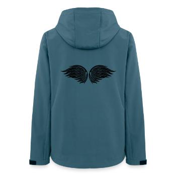Angel wings, guardian angel, christmas. - Women’s Recycled Softshell Jacket by Stanley/Stella - stargazer - Back - AI Model Female 172 light (172cm)