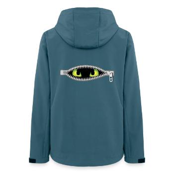 Monstre en moi - Veste softshell femme recyclée Stanley/Stella - bleu pétrole foncé - Dos - AI Model Female 172 light (172cm)