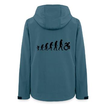 Évolution des fauteuils roulants * - Veste softshell femme recyclée Stanley/Stella - bleu pétrole foncé - Dos - AI Model Female 172 light (172cm)