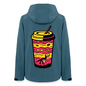 Coupe Matcha Dino - Veste softshell femme recyclée Stanley/Stella - bleu pétrole foncé - Dos - AI Model Female 172 light (172cm)
