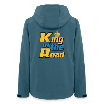 LKW Fahrer,LKW ,Trucker Fun King of the Road (25) - Frauen Recycelte Softshelljacke von Stanley/Stella - Dunkles Petrol - Hinten - AI Model Female 172 light (172cm)