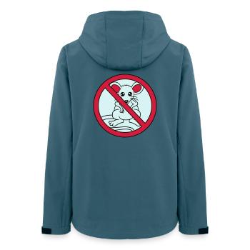 forbidden sign crossed out no mouse suess n - Women’s Recycled Softshell Jacket by Stanley/Stella - stargazer - Back - AI Model Female 172 light (172cm)