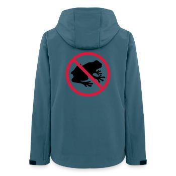 frog forbidden shield zone no kroete silhouett - Women’s Recycled Softshell Jacket by Stanley/Stella - stargazer - Back - AI Model Female 172 light (172cm)