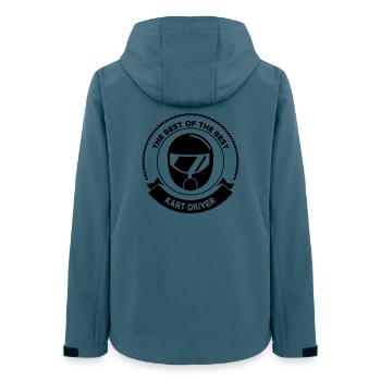 Karting / Kart / Pilote / Voiture - Veste softshell femme recyclée Stanley/Stella - bleu pétrole foncé - Dos - AI Model Female 172 light (172cm)