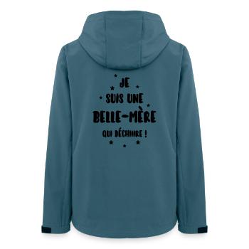 Belle-Mère - Belle Mere - Maman - Mariage - Bébé - Women’s Recycled Softshell Jacket by Stanley/Stella - stargazer - Back - AI Model Female 172 light (172cm)
