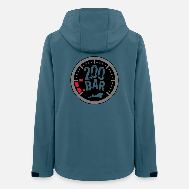 200Bar - Frauen Recycelte Softshelljacke von Stanley/Stella - Dunkles Petrol