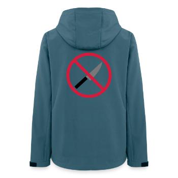 Forbidden sign knife - Women’s Recycled Softshell Jacket by Stanley/Stella - stargazer - Back - AI Model Female 172 light (172cm)