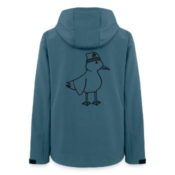 Seagull Anarchy – Naughty Maritime Hipster Coastal Art - Women’s Recycled Softshell Jacket by Stanley/Stella - stargazer - Back - AI Model Female 172 light (172cm)