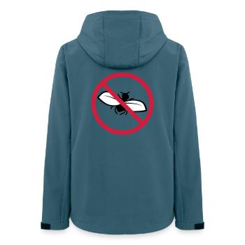 Fliege Verboten Schild - Frauen Recycelte Softshelljacke von Stanley/Stella - Dunkles Petrol - Hinten - AI Model Female 172 light (172cm)