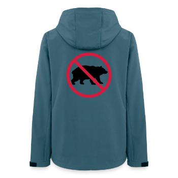 Bear Forbidden Shield - Women’s Recycled Softshell Jacket by Stanley/Stella - stargazer - Back - AI Model Female 172 light (172cm)