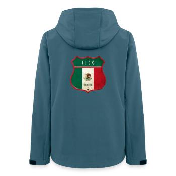 Xico Mexico coat of arms design - Women’s Recycled Softshell Jacket by Stanley/Stella - stargazer - Back - AI Model Female 172 light (172cm)