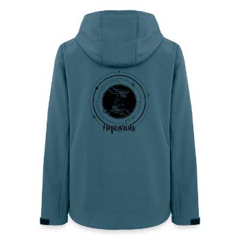 Aquarius Zodiac - Women’s Recycled Softshell Jacket by Stanley/Stella - stargazer - Back - AI Model Female 172 light (172cm)